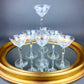 Vintage Morgantown Mayfair Etched Liquor Stemware, Set of 8