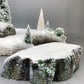 Christmas Village Fortynicks Inn. Illuminated Porcelain Hand Painted Building. Alternative Holiday Decoration. Home or Retail Display.