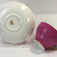 Vintage Cup and Saucer by Staffordshire, England. Hand Painted Tea Set Signed by Artist.