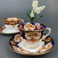 Royal Albert Crown China Tea Cups and Saucers, Hand Painted Floral Set