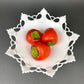Vintage Westmoreland Milk Glass Bowl, Open Lace Edge, Footed Candy Dish