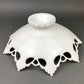 Vintage Westmoreland Milk Glass Bowl, Open Lace Edge, Footed Candy Dish