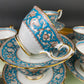Vintage Royal Dover Fine Bone China Tea Cup, Floral Wreath, Made in England