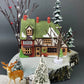 MayLie Cottage Porcelain Christmas Village House by Dept. 56. Dickens' Village Series. Illuminated Holiday Home Retail Display. Kids Room.