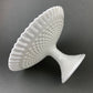 Milk Glass Hobnail Footed Bowl, Ruffled Edge Serving Dish