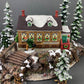 Christmas Village Accessories by Department 56. Illuminated McGrebe Cutters and Sleighs.  New England Village Series.