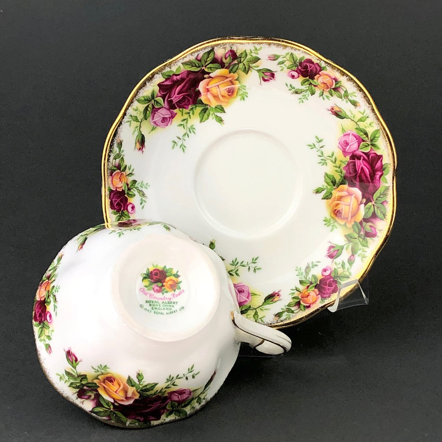 Royal Albert Cup and Saucer, Old Country Roses, Made in England