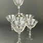 Vintage Fostoria Champagne Glasses, Set of 6 Etched Crystal Stemware
