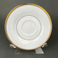 Vintage Noritake Allison Porcelain Soup Bowls & Saucers, Gold Wedding Band China, Set of 7