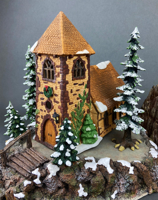 Department 56 Dickens Village Illuminated Church Christmas Village House
