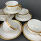 Antique Limoges Porcelain Tea Set, Haviland France, Wedding Band Cups