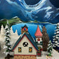 Christmas Village House by O'Well - Illuminated Curiosity Shop Porcelain Lighted House