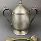 Vintage Pewter Coffee Set. KSC p81 Pewter. Coffee Pot, Sugar Bowl and Creamer.