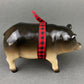 Pig Figurines Collectible Resin Pigs with Red Bows