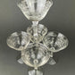 Vintage Fostoria Champagne Glasses, Set of 6 Etched Crystal Stemware