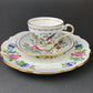 Vintage Cup and Saucer with Blue Birds. Queens's Fine Bone China. Birds of America. Pair of Kingfishers. Gift for Dad, Fisherman, Bird Lover