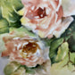 Vintage Hand Painted Porcelain Plate: Rose Motif, Reticulated Rim