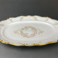 Vintage Schumann Arzberg Porcelain Serving Platter, Gold Detailing