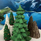 Christmas Village Accessories by Department 56. Two Pines in the Snow. Holiday Decor. Replacements.