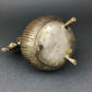 Vintage Indian Metal Vase with Peacock Lid, Collectible Art
