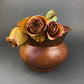 Antique Hand Hammered Brass & Copper Jardiniere Footed Flower Pot Vase. Herb Growing Container. Rustic Table Decor. 19th C Imperial Russia.