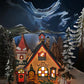 Christmas Village House by O'Well - Illuminated Curiosity Shop Porcelain Lighted House