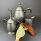 Vintage Pewter Coffee Set. KSC p81 Pewter. Coffee Pot, Sugar Bowl and Creamer.