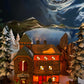 Christmas Village Accessories by Department 56. Illuminated McGrebe Cutters and Sleighs.  New England Village Series.