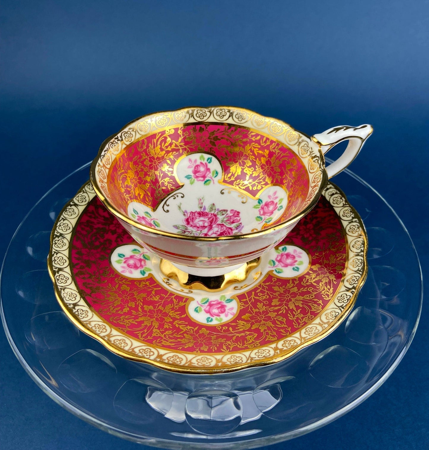 Vintage Tea/Coffee Cup and Saucer. Royal Stafford. Fine Bone China Made in England.
