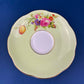 Vintage Foley Fine Bone China Tea Cup & Saucer, Mint Green Floral, Made in England
