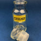 Vintage Glass Spice Apothecary Bottles with Glass Stoppers