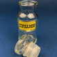 Vintage Italian Glass Jar, Large Hermetic Storage