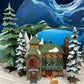 Christmas Village Accessories by Department 56. Illuminated McGrebe Cutters and Sleighs.  New England Village Series.