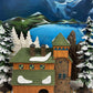 Christmas Village Accessories by Department 56. Illuminated McGrebe Cutters and Sleighs.  New England Village Series.