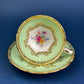 Vintage Teacup and Saucer. Hand Painted in Occupied Japan. Fine Bone China.