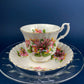 Royal Albert Prudence Teacup and Saucer: Dainty Dina Series, Fine Bone China