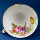 Vintage Foley Fine Bone China Tea Cup & Saucer, Mint Green Floral, Made in England