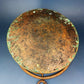 Antique Copper Cauldron. Large Hand Pounded Bucket with Wrought Iron Handle. Hand Hammered Fire Wood Scuttle. Rustic Home Decor.