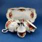 Antique Porcelain Tray for Cosmetics, Perfume, Bath Products, as Breakfast Tray or for Tea Parties. Hand-Painted & Signed by Artist.