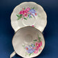Vintage Royal Albert Orchid Tea Cup and Saucer, Fine Bone China