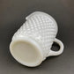 Vintage Hobnail Milk Glass Pitcher, 64 oz