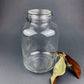 Vintage Italian Glass Jar, Large Hermetic Storage