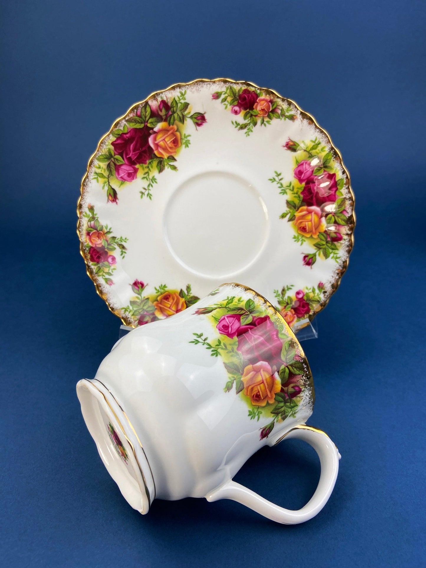 Royal Albert Cup and Saucer: Old Country Roses Coffee Tea Set