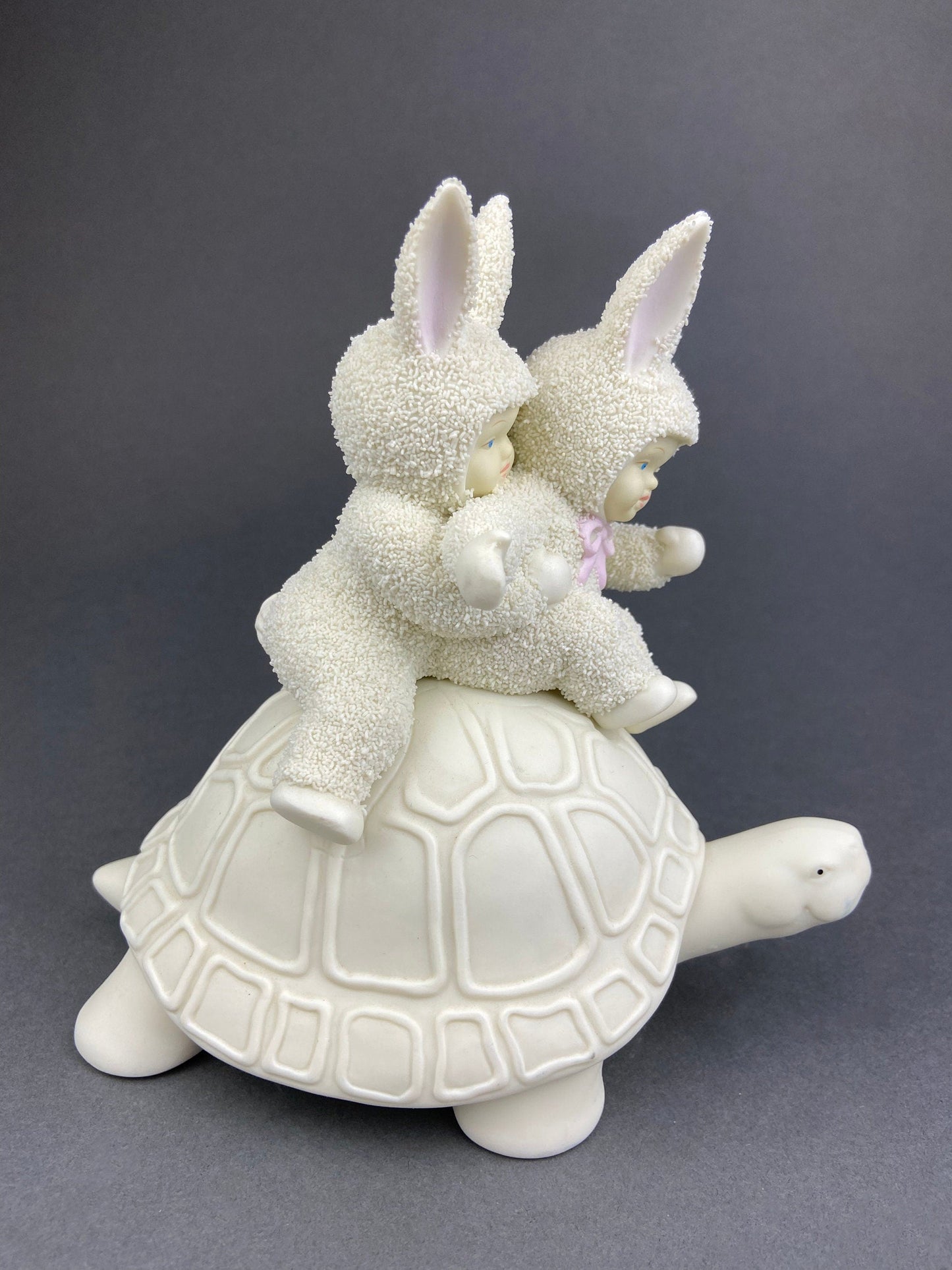 SnowBabies Bunny. Department 56 Rabbit. Easter or Spring Celebration. Egg Basket Accessory. Collectibles.
