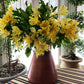 Extra Large Rustic Metal Vase with Bronze Handles