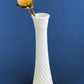 Milk Glass Vases. Collection of Three Differently Quilted & Shaped Flower Vases. Wedding Decor. Spring Celebration. White Fine Dining. Finie