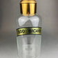 Vintage, Extra Large Apothecary Bottles. Italian, Boric Acid & Sodium Bicarbonate Jars with Brass Caps. Set of Two Apothecary Jars.