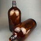 Vintage Extra Large Amber Duraglas Apothecary Bottle, Owens Alton