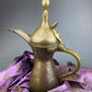 Antique  Large Aftaba. Primitive, Hand Hammered Brass Vessel for Water. Made in Northern India and Persia.  Highly Collectible Pitcher.