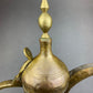Antique  Large Aftaba. Primitive, Hand Hammered Brass Vessel for Water. Made in Northern India and Persia.  Highly Collectible Pitcher.